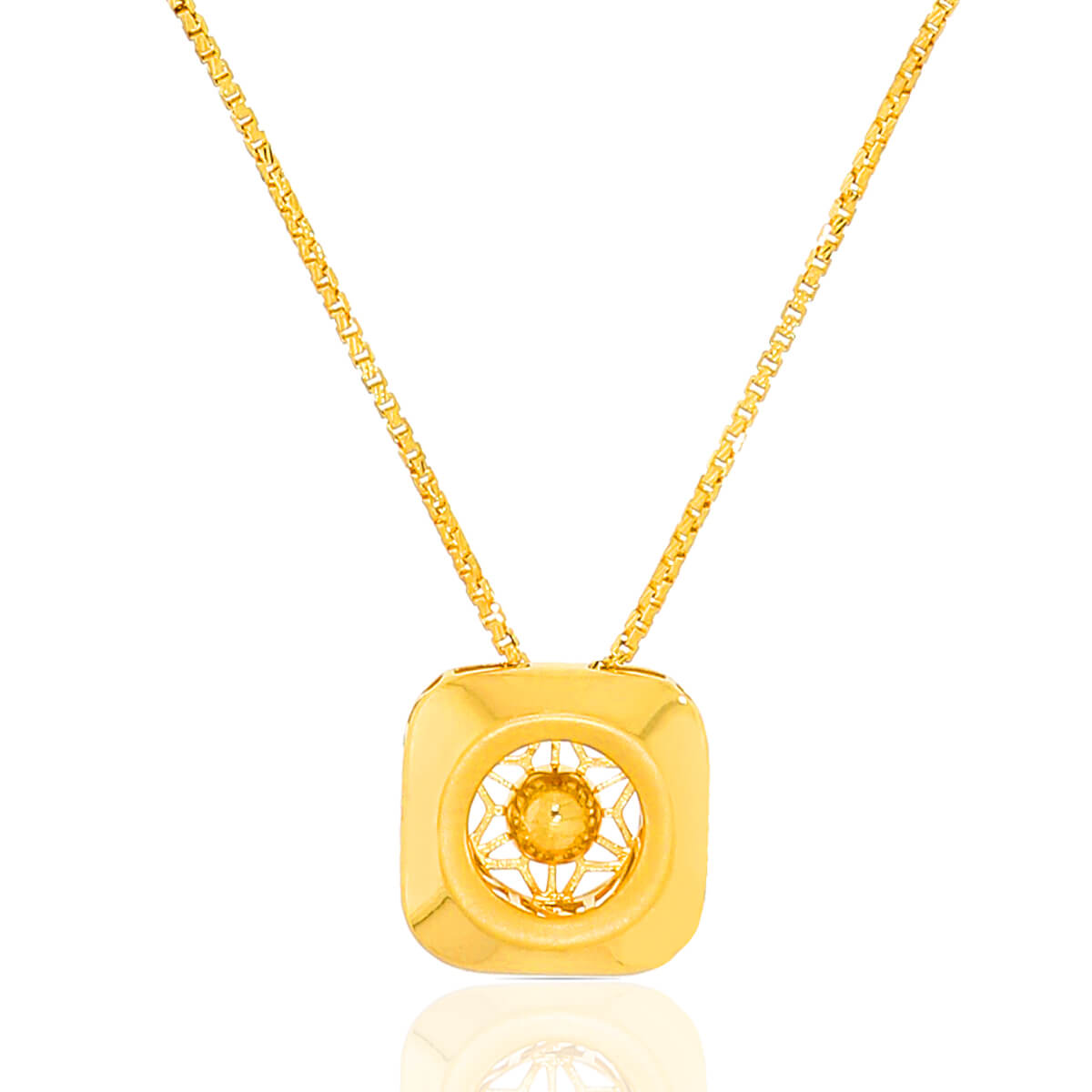 Boldly Charming Gold Short Necklace