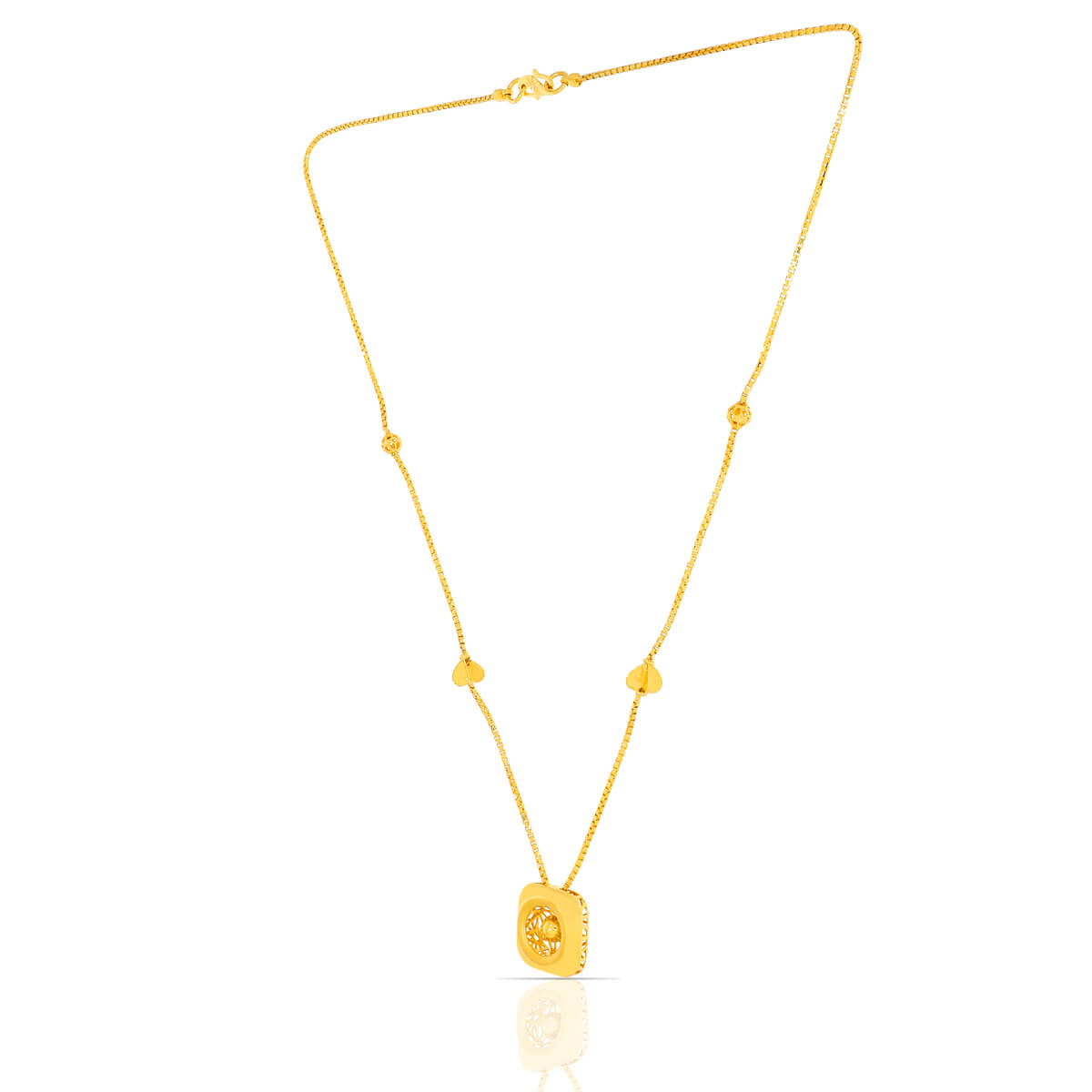 Boldly Charming Gold Short Necklace