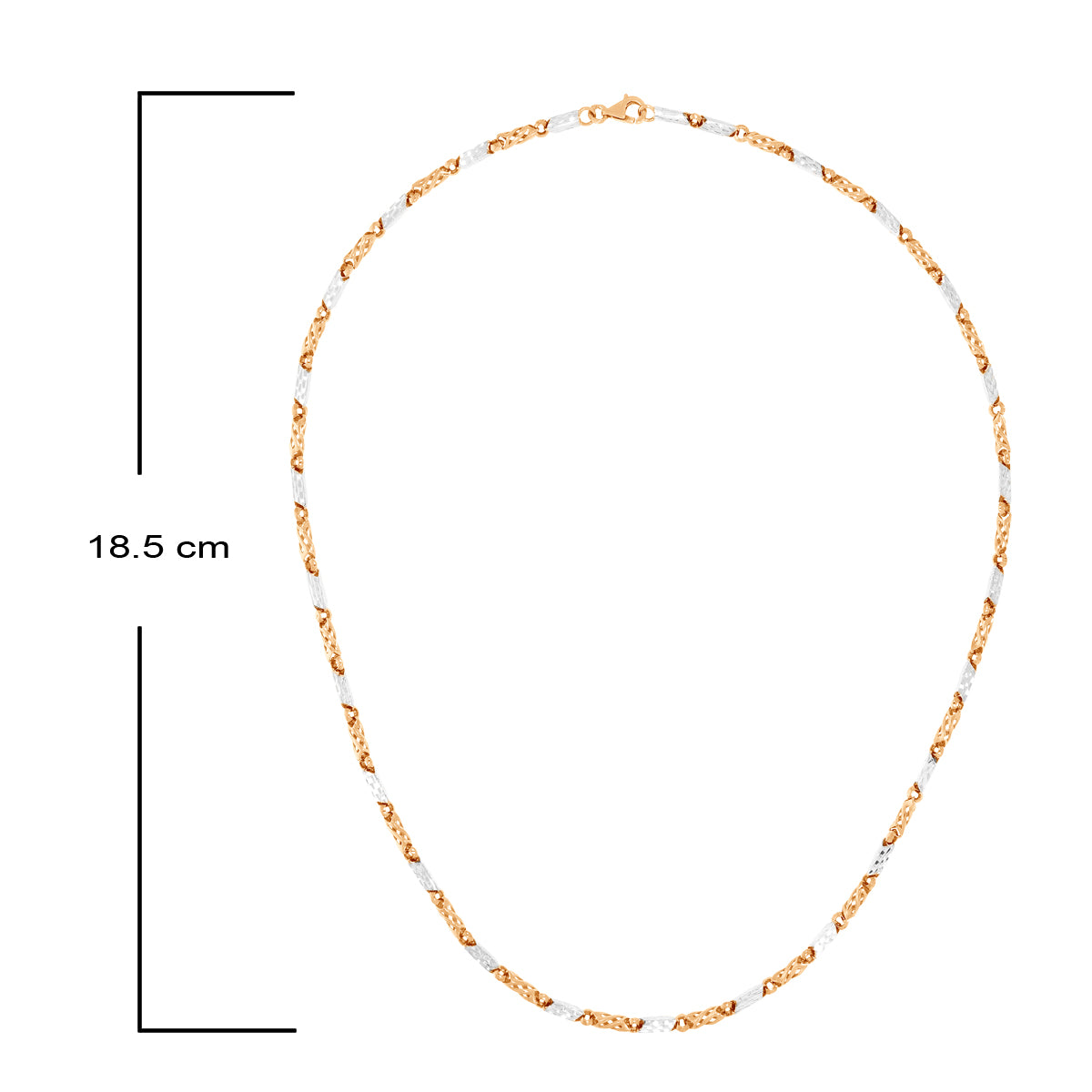 Contemporary Zeal 18K Gold Chain for Men