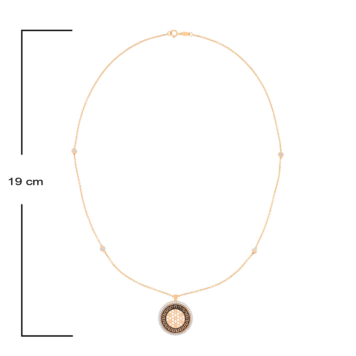 Modest Glow 18K Gold Orb Pendant With Chain