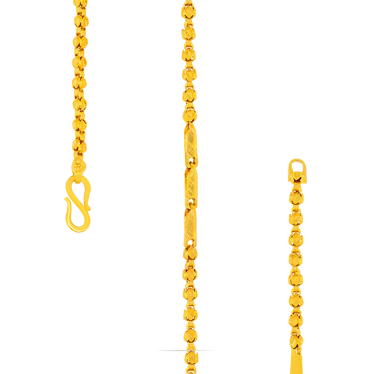 Robust Edge Gold Chain For Men