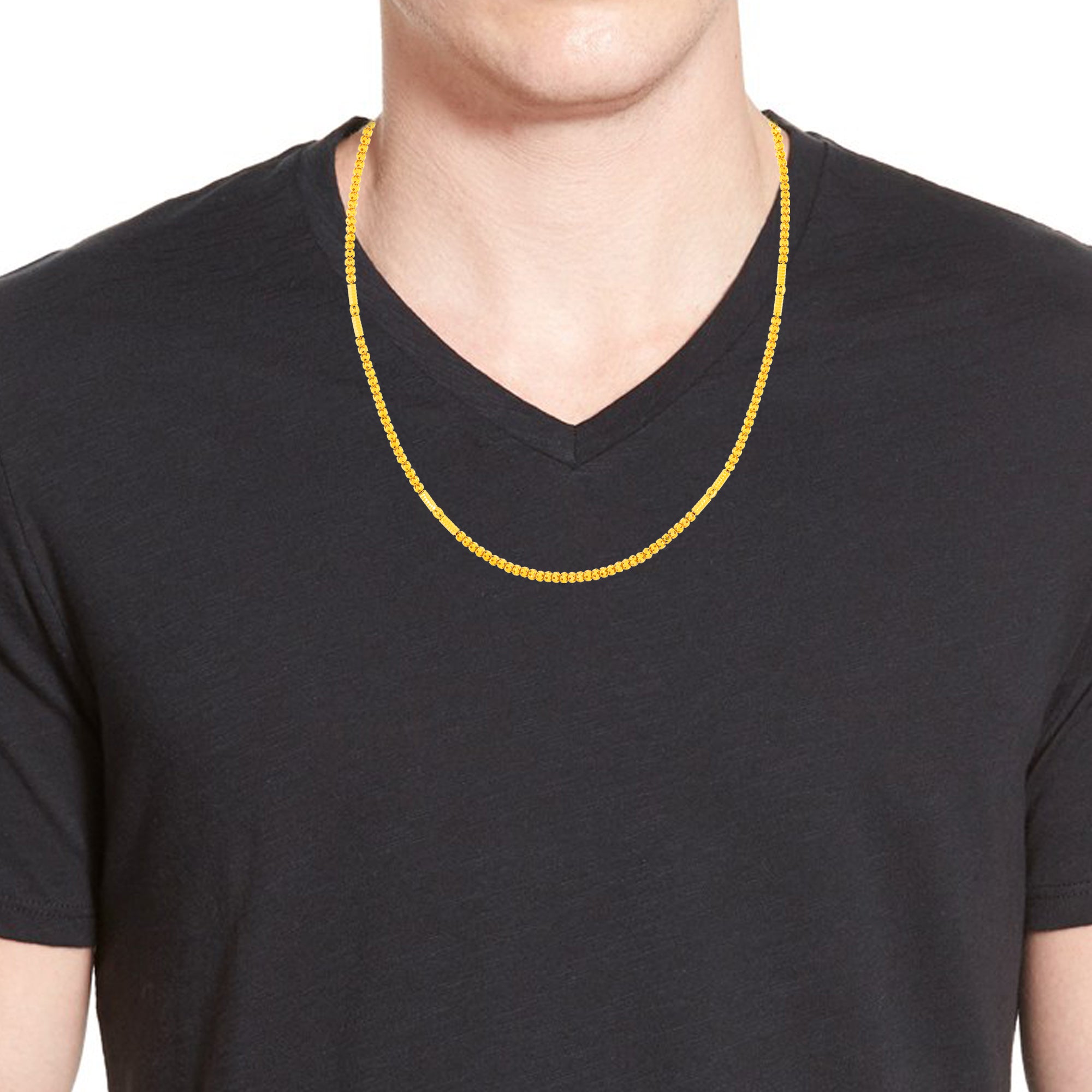 Robust Edge Gold Chain For Men