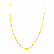 Minimalist Lure 22K Gold Short Necklace