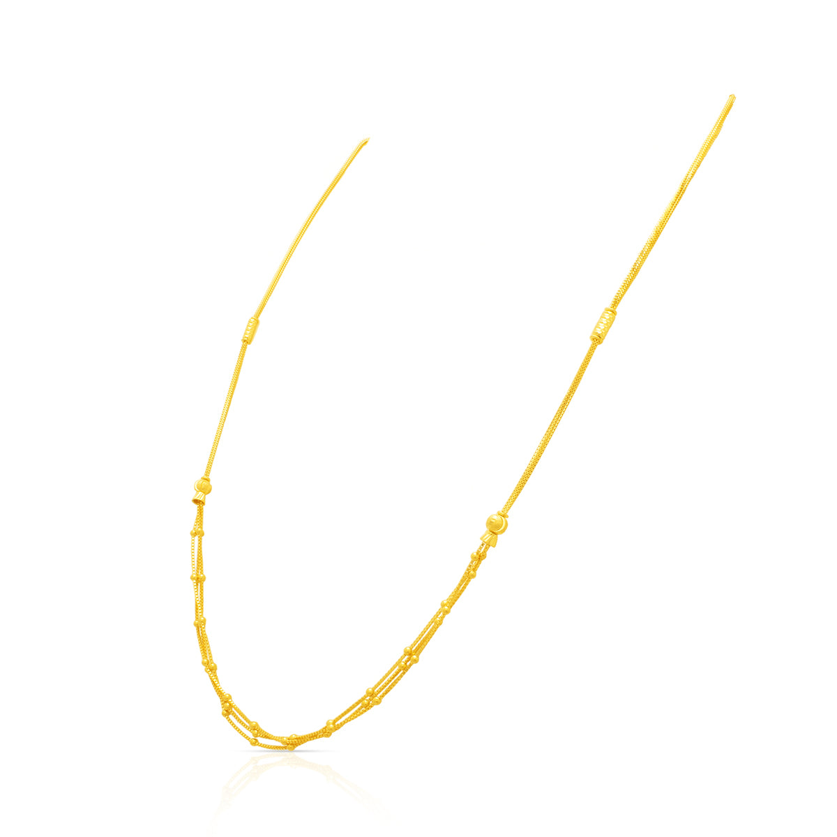 Modern Lustre 22K Gold Short Necklace