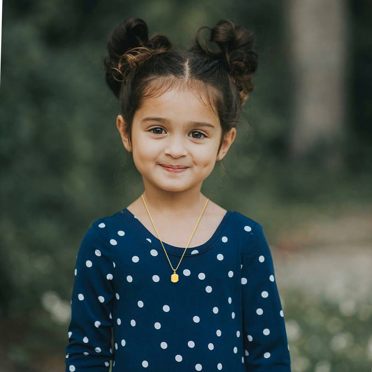 Graceful Charm Ganesha Pendant Kids Gold Chain