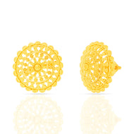 Enchanting Floral 22K Gold Studs