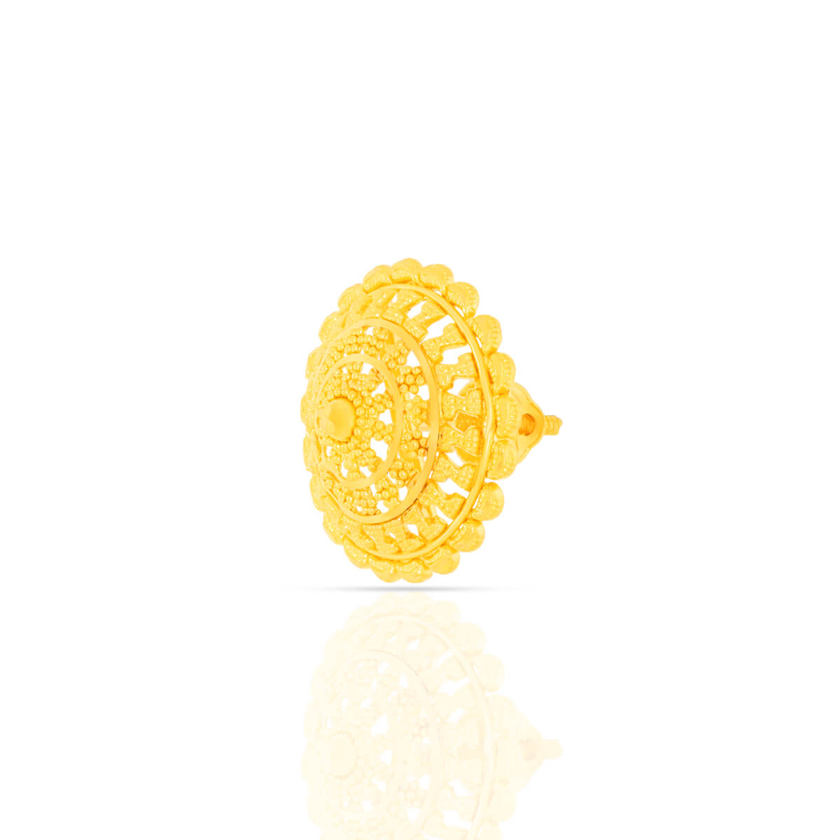 Enchanting Floral 22K Gold Studs