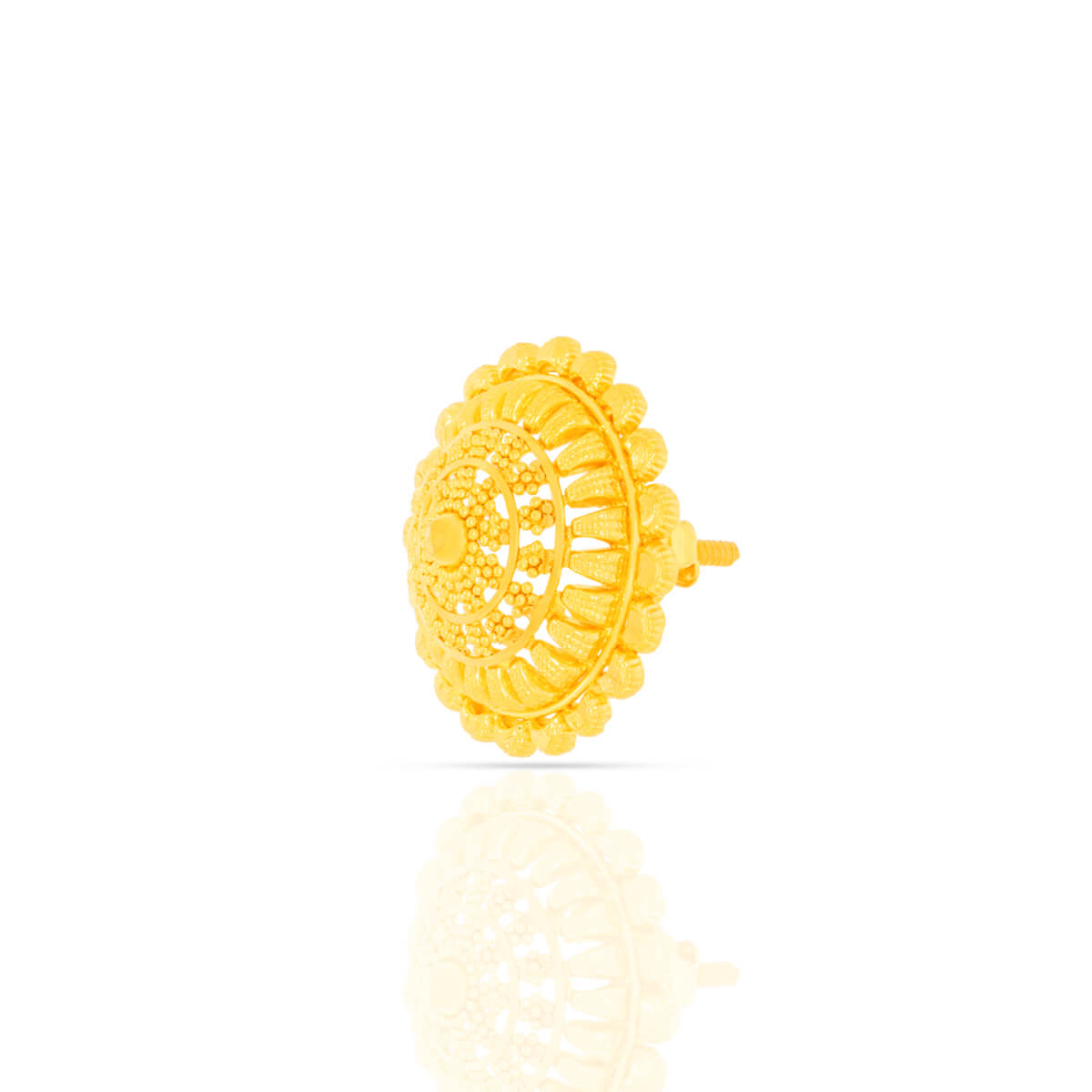 Sophisticated Blossom Gold Stud Earrings for Daily Wear