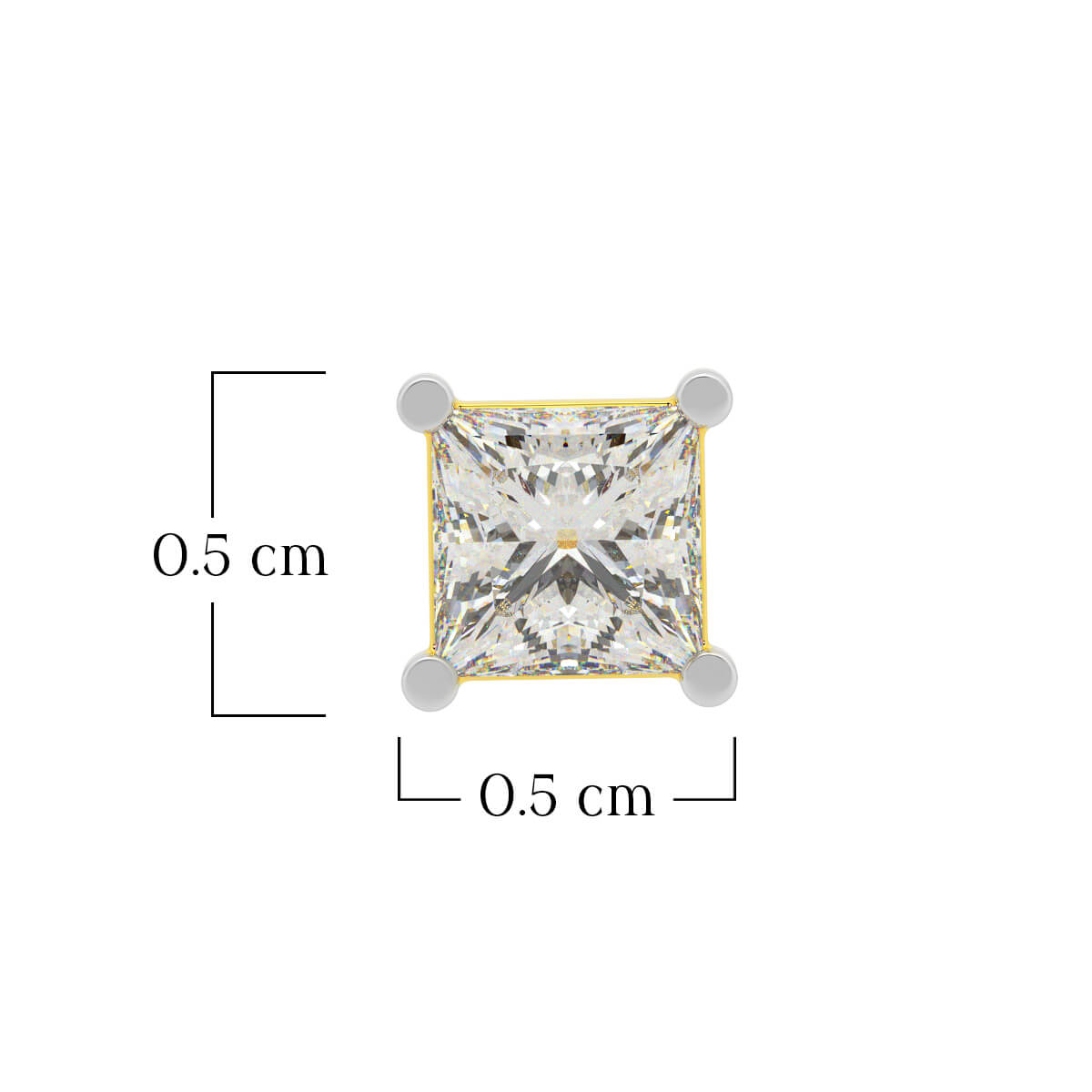 Splendour Shine Men Gold Studs