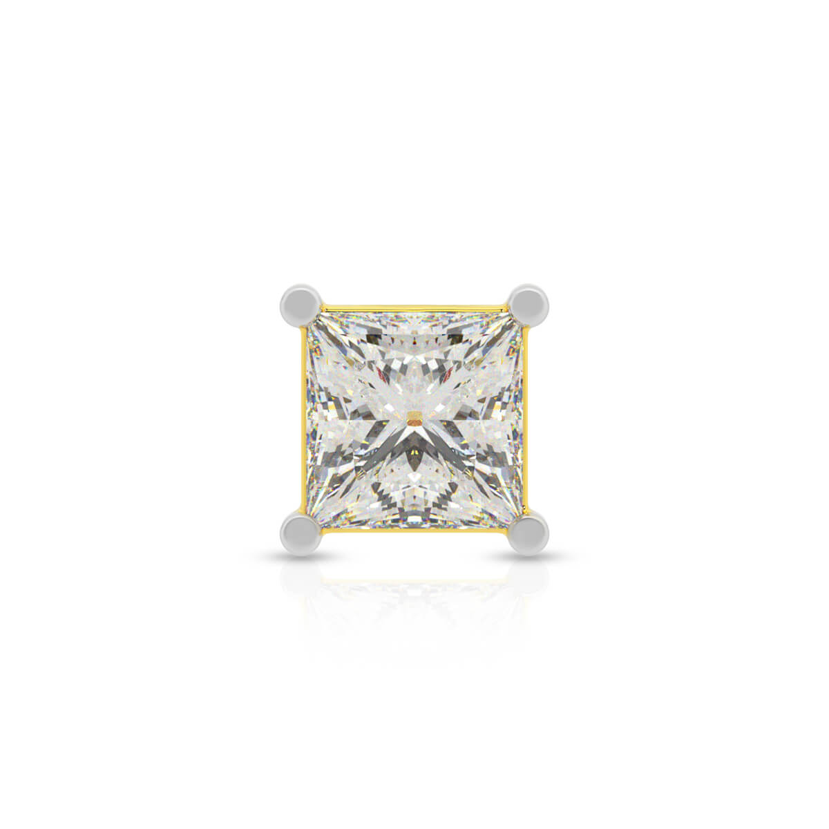Dynamic Shine Men Gold Studs