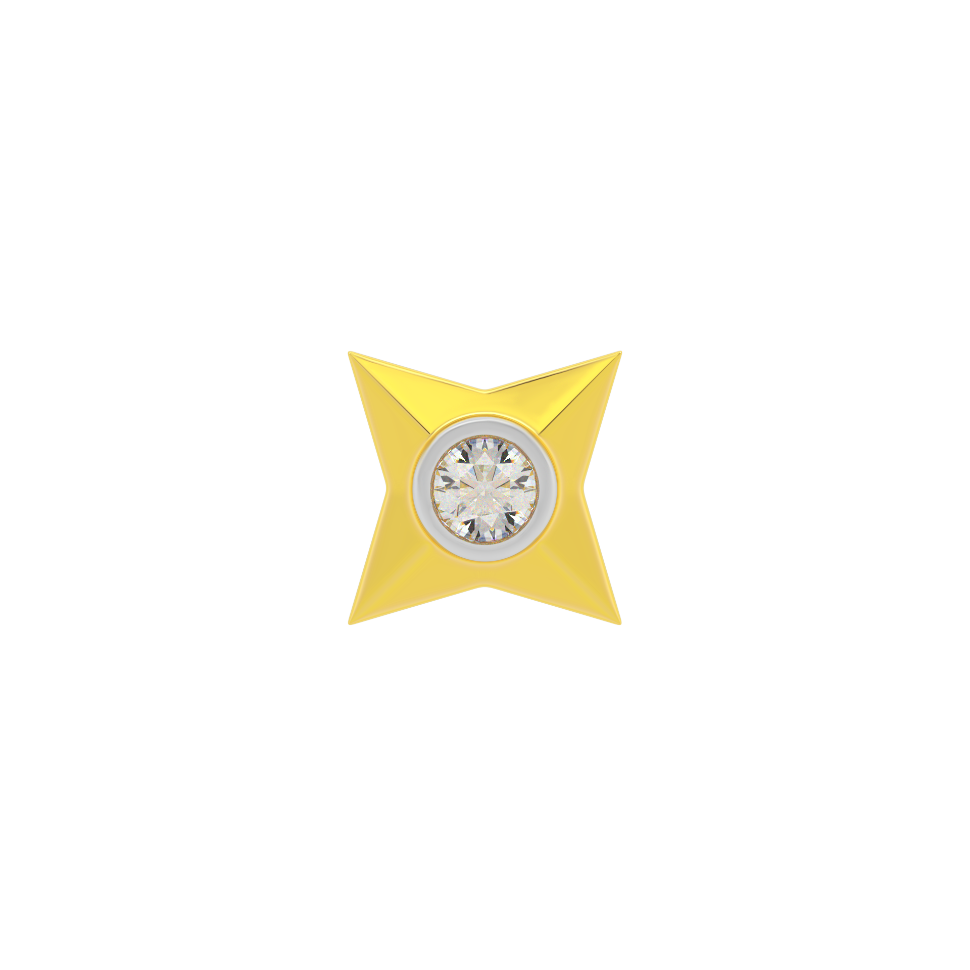 Starlit 18K Gold Studs for Men