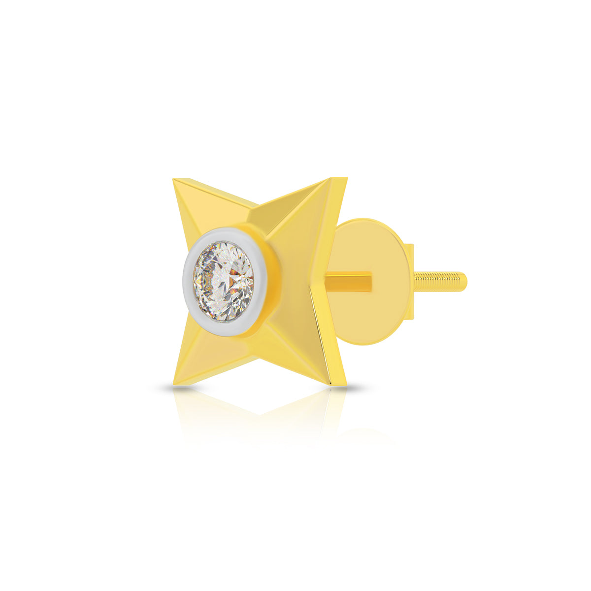 Starlit 18K Gold Studs for Men