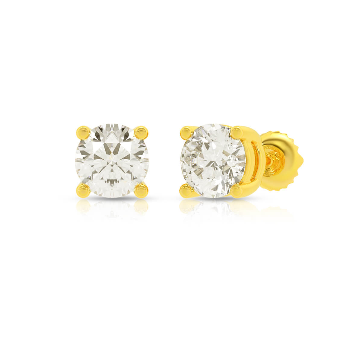 Whisper Light 22K Gold Studs