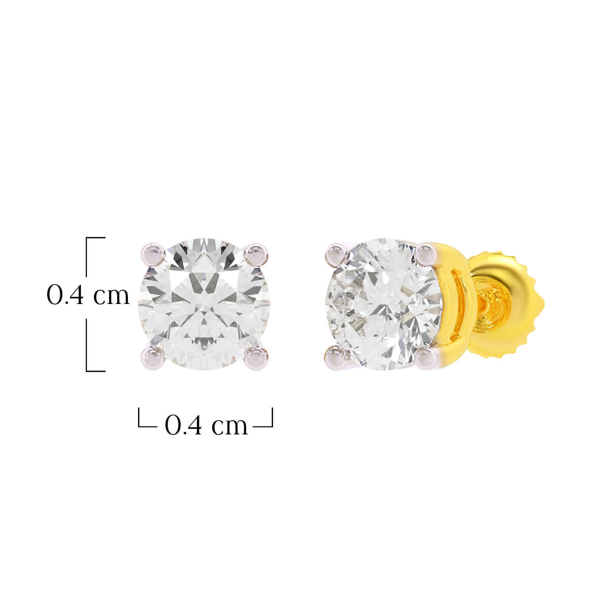 Whisper Light 22K Gold Studs