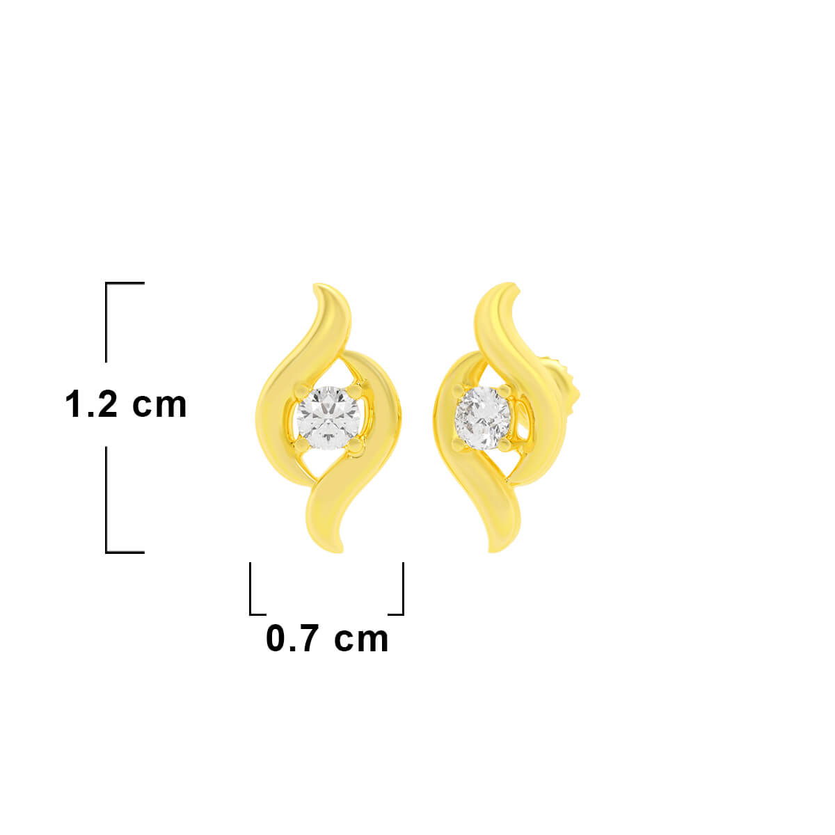 Eternal Shine 22K Gold Studs