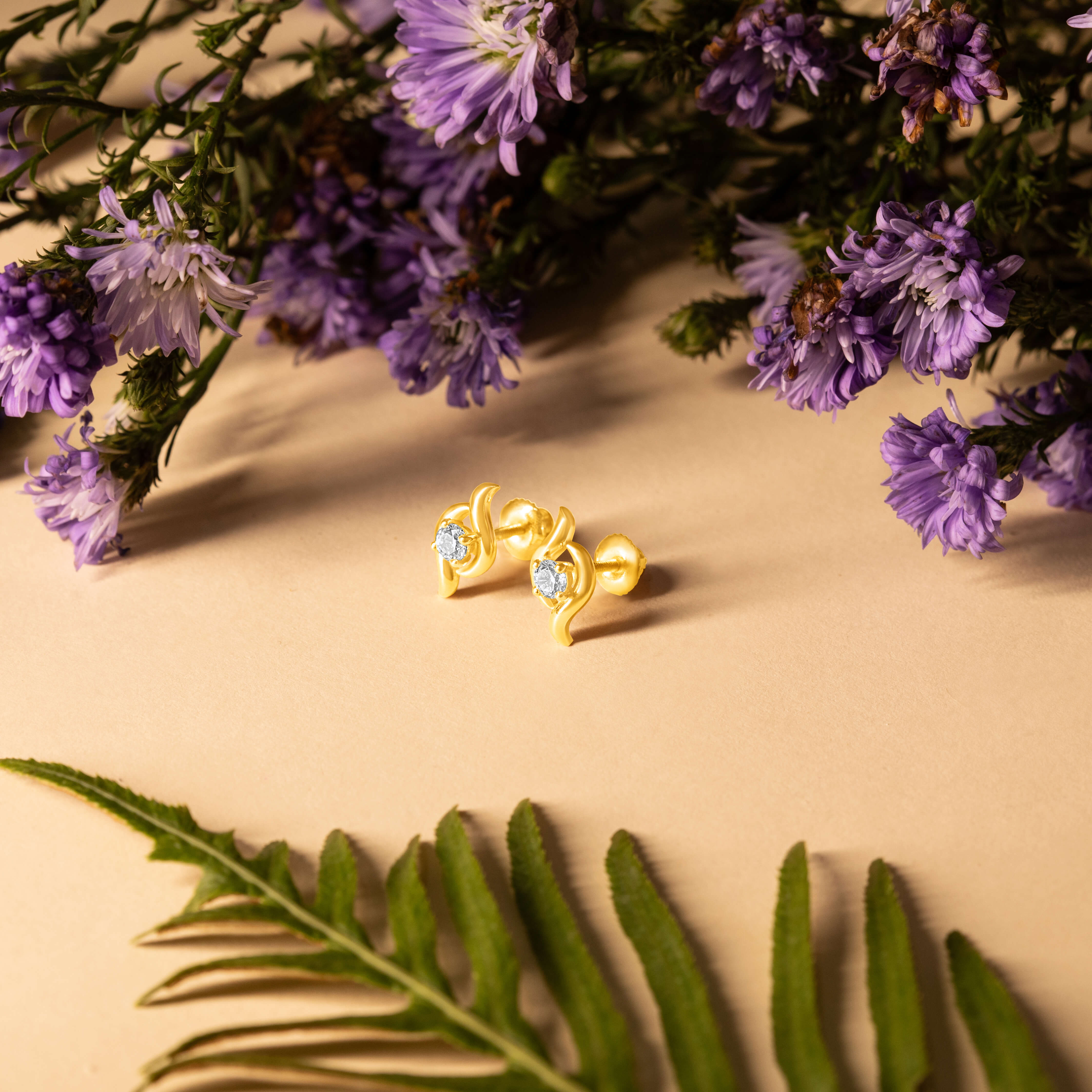 Eternal Shine 22K Gold Studs