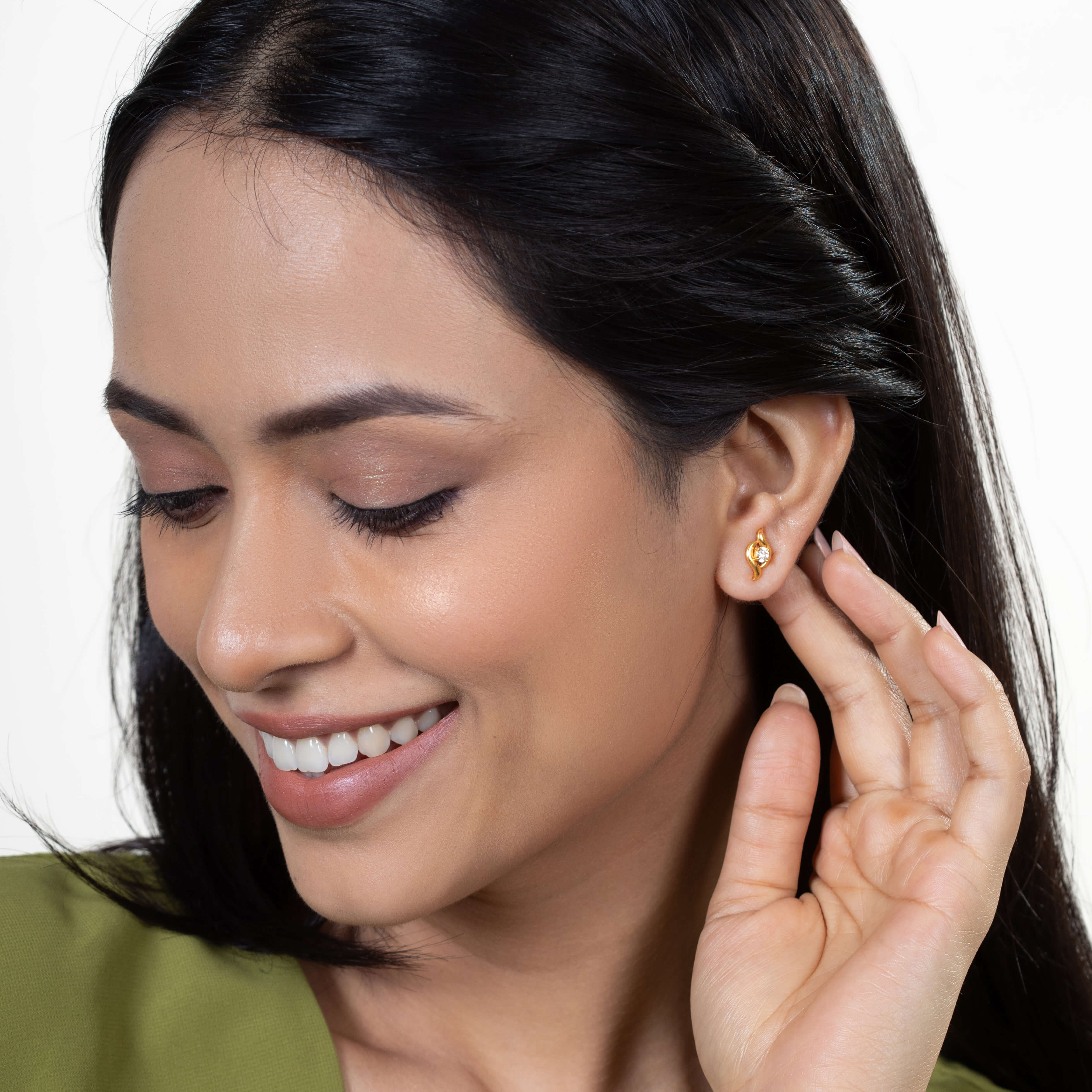 Eternal Shine 22K Gold Studs