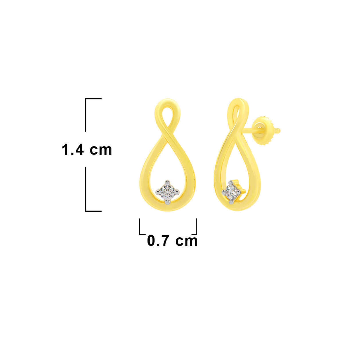 Dawn Dew Glow Gold Studs