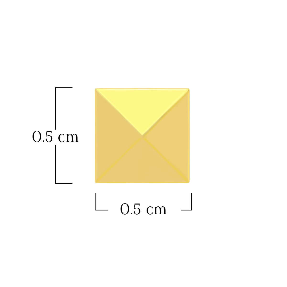 Brawny Shine Gold Studs for Men