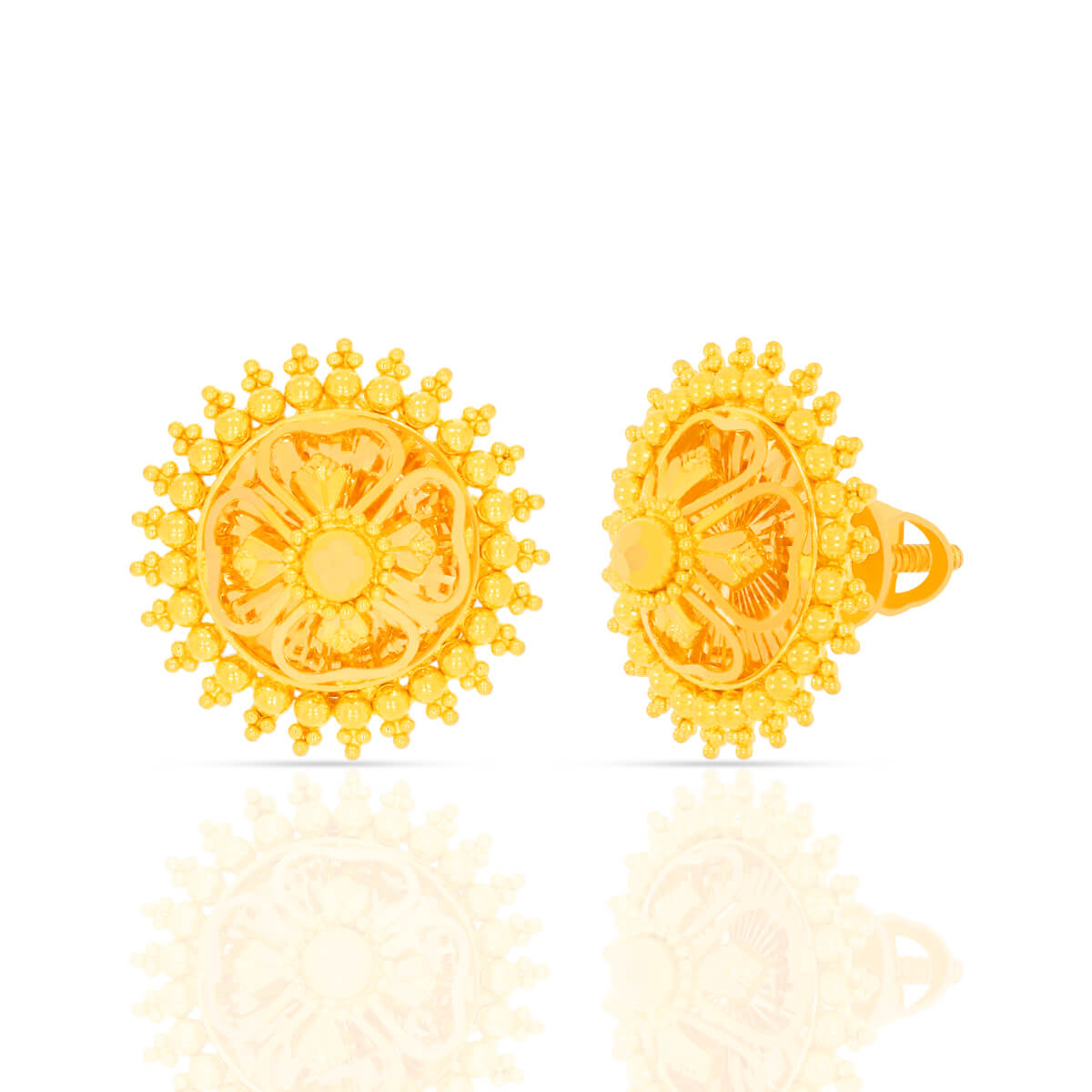 Sunbeam Radiance Gold Studs for Women