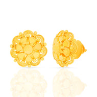 Marvelous Exquisite Floral Motif 22K Studs