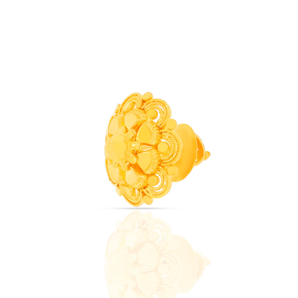 Marvelous Exquisite Floral Motif 22K Studs