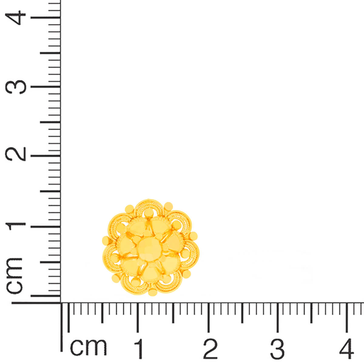 Marvelous Exquisite Floral Motif 22K Studs