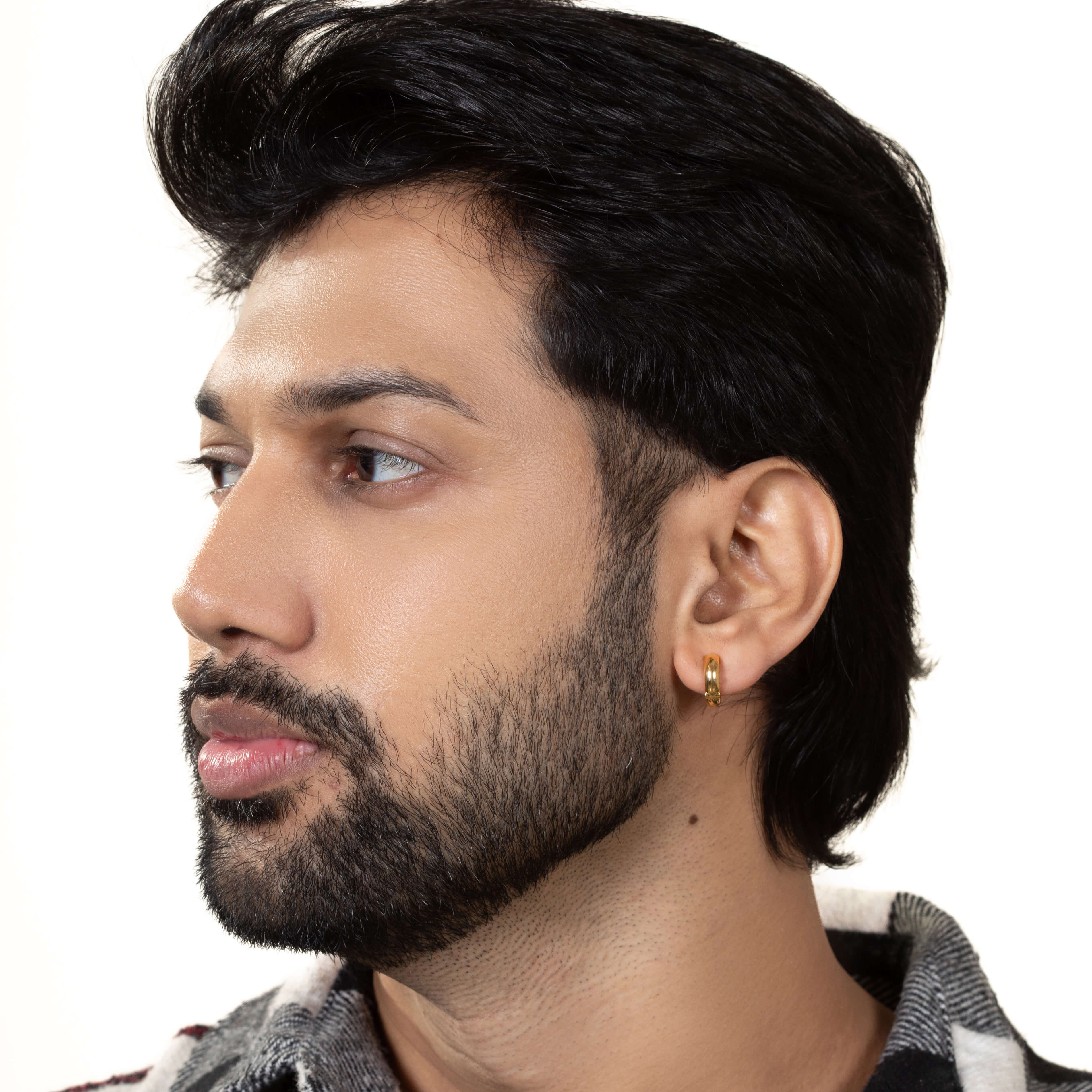 Stout and Stylish Gold Studs for Men