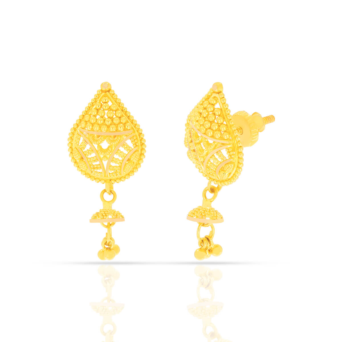 22K Charming Elegant Beads Dangler Earrings