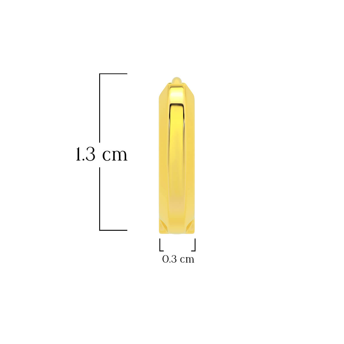 Husky Gleam Gold Studs for Men