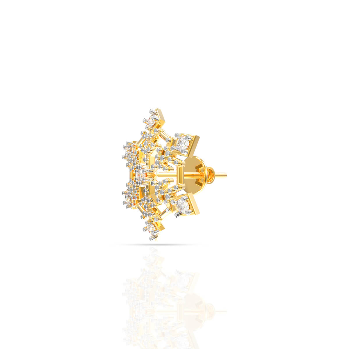 Sparkling Snowflake 22K Studs