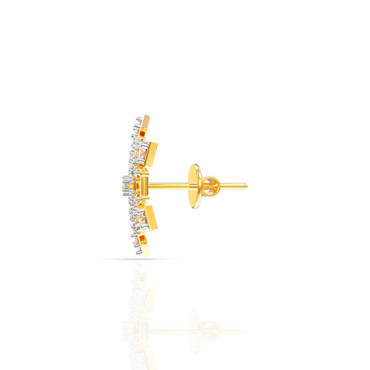 Sparkling Snowflake 22K Studs