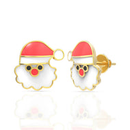 Cheerful Santa 22K Kids Studs