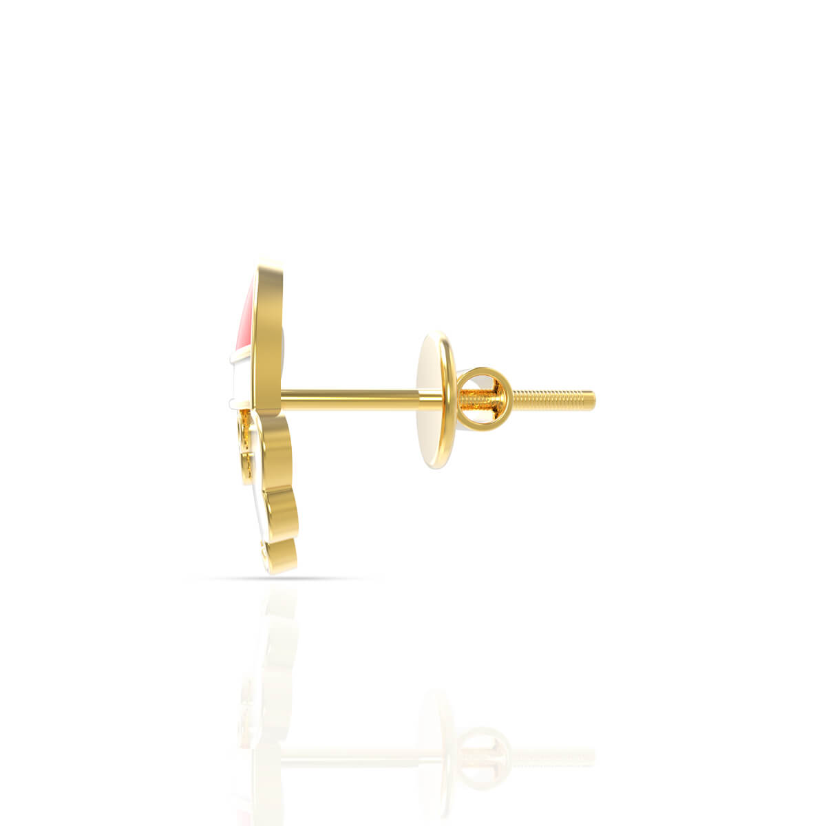 Cheerful Santa 22K Kids Studs