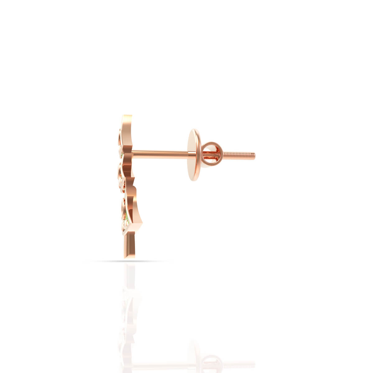 Charming Xmas Tree 22K Kids Studs