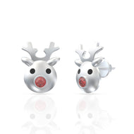 Cute Reindeer Design 22K Kids Studs