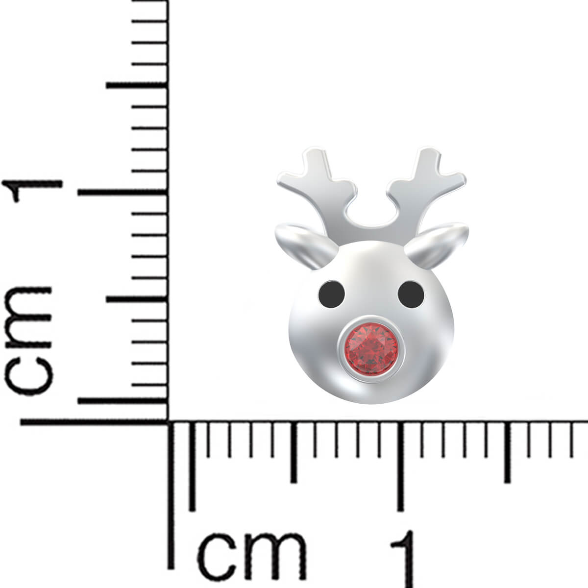 Cute Reindeer Design 22K Kids Studs