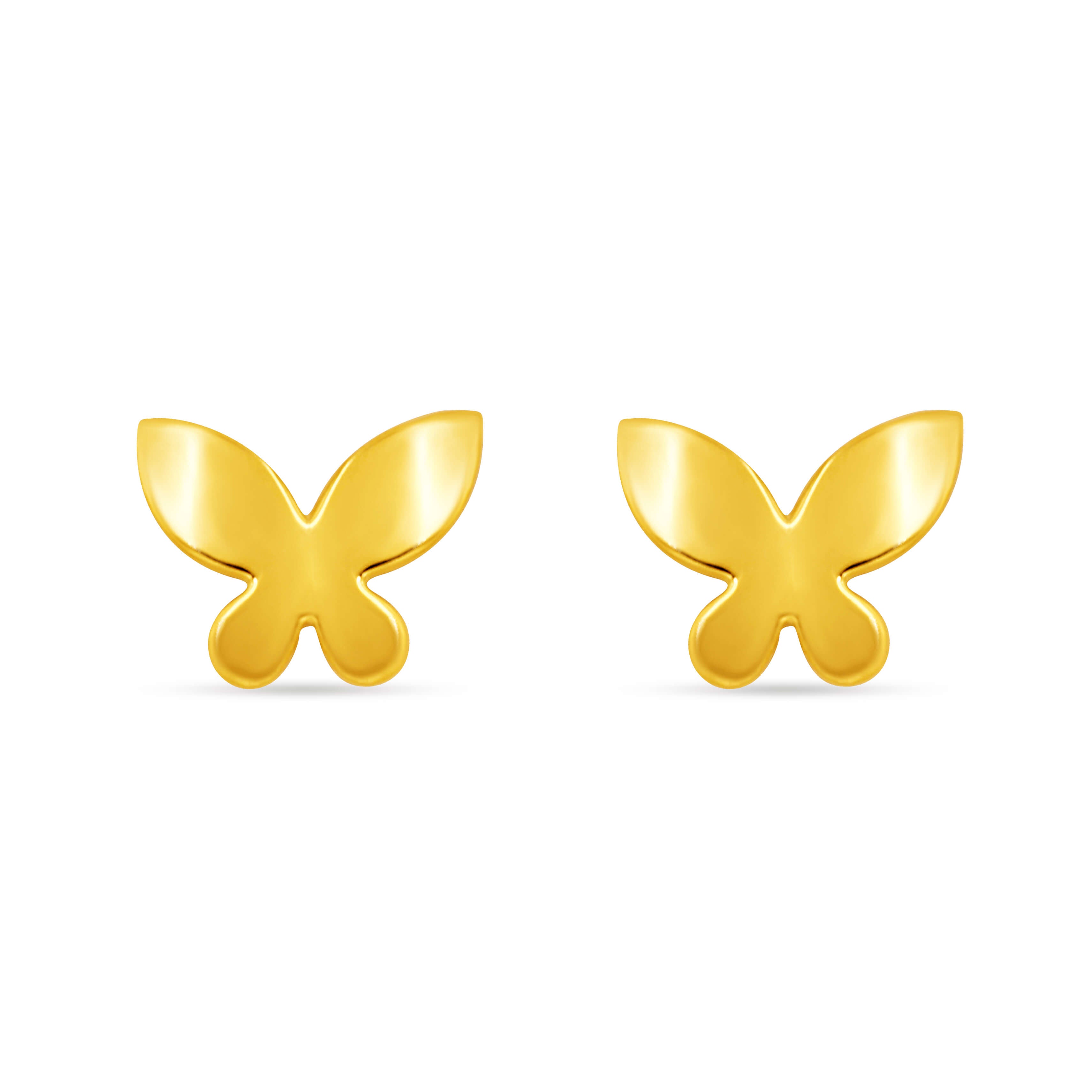 Captivating Gold Butterfly Stud Earrings