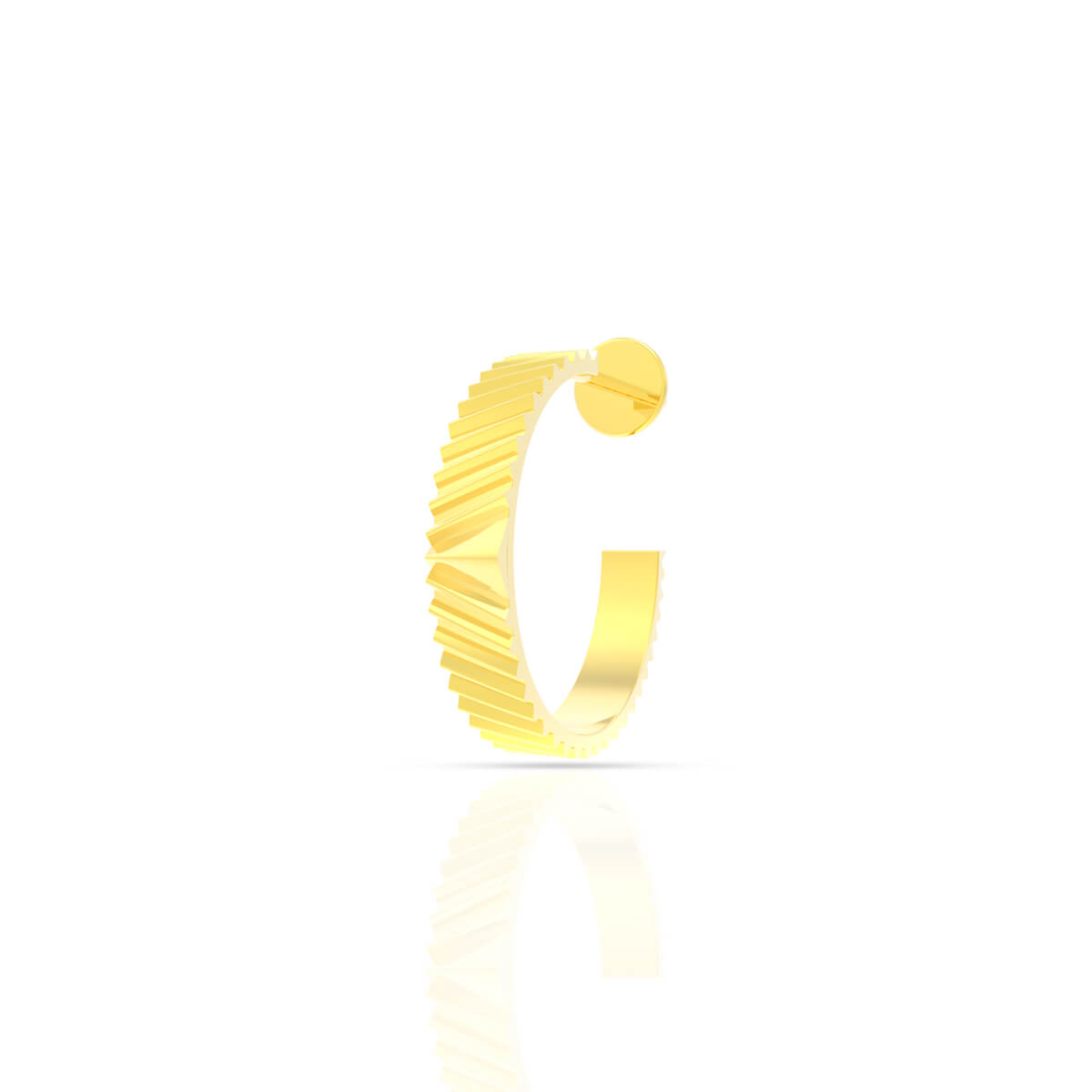 Elegant Gold Hoop Earrings in 18K
