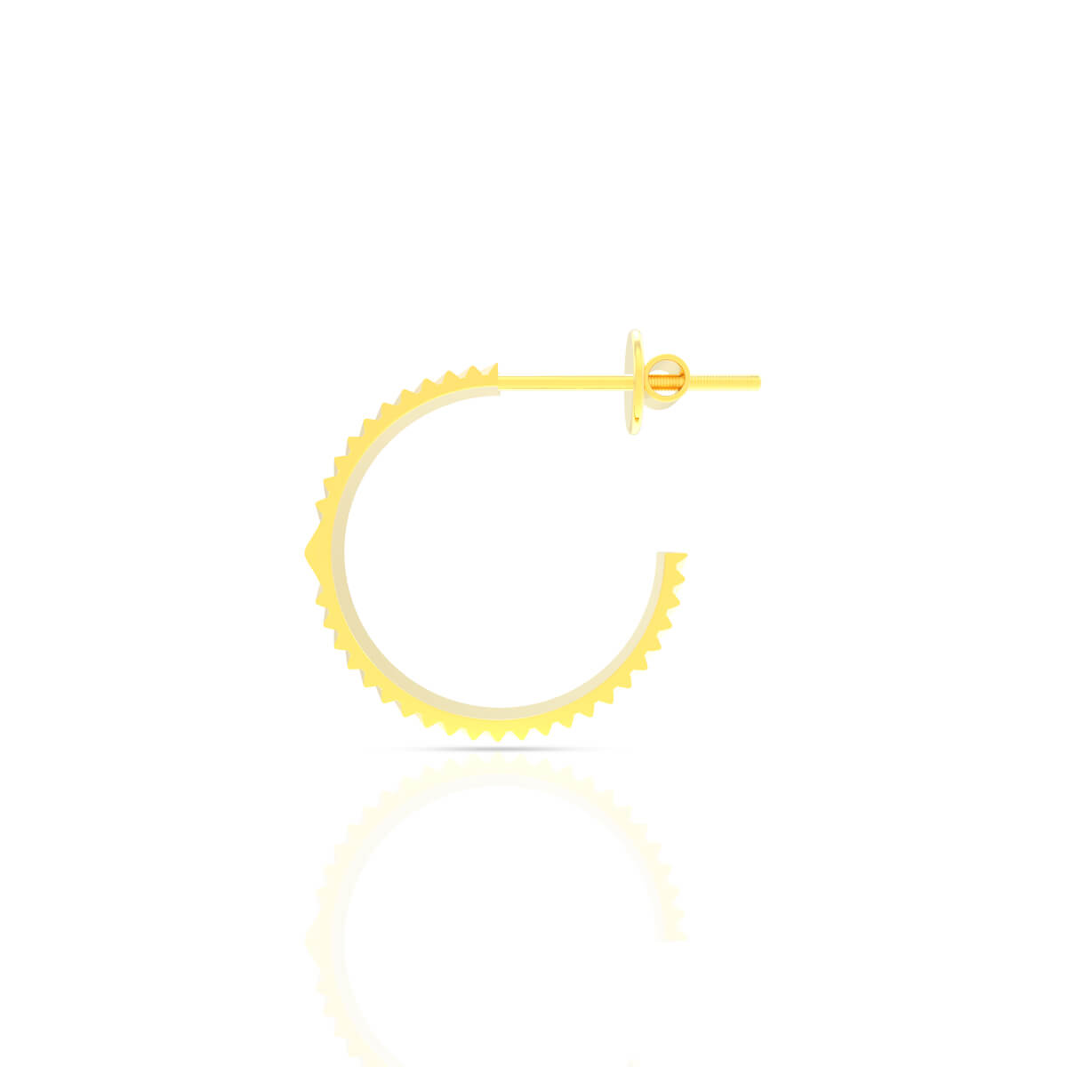 Elegant Gold Hoop Earrings in 18K