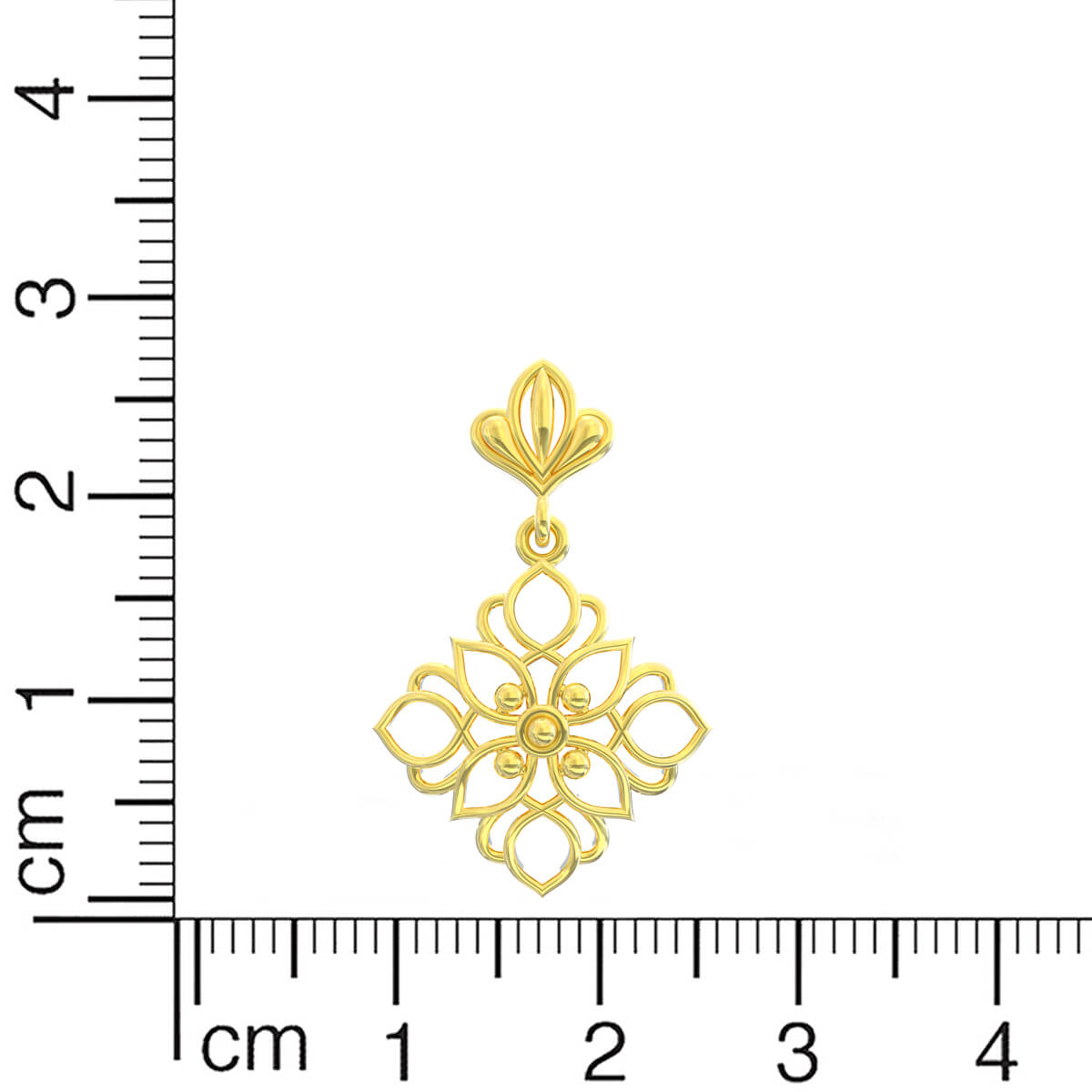 18K Gold Dangler Earrings For Soft Charm