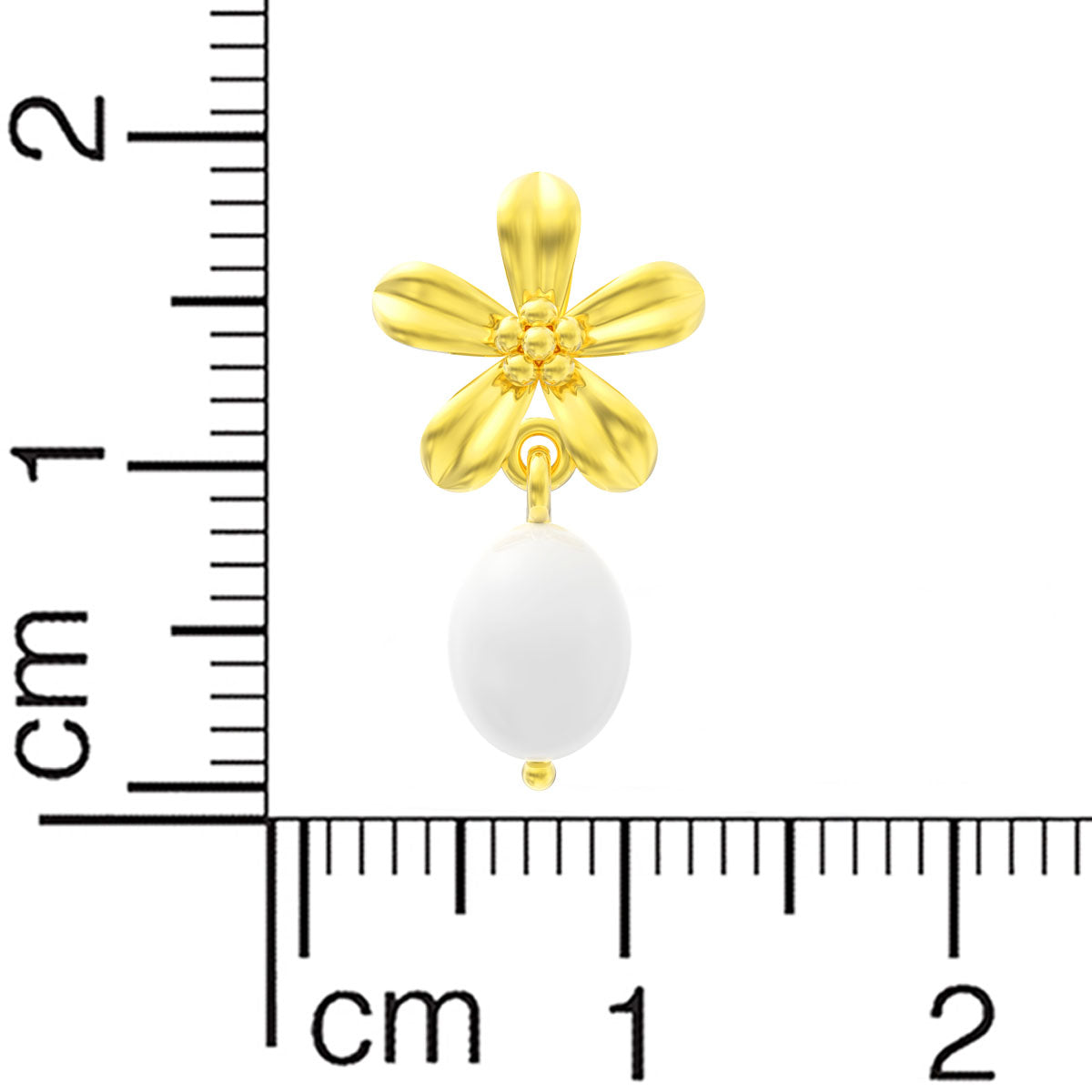 Subtle Pearl Elegance 18K Danglers for Daily Wear
