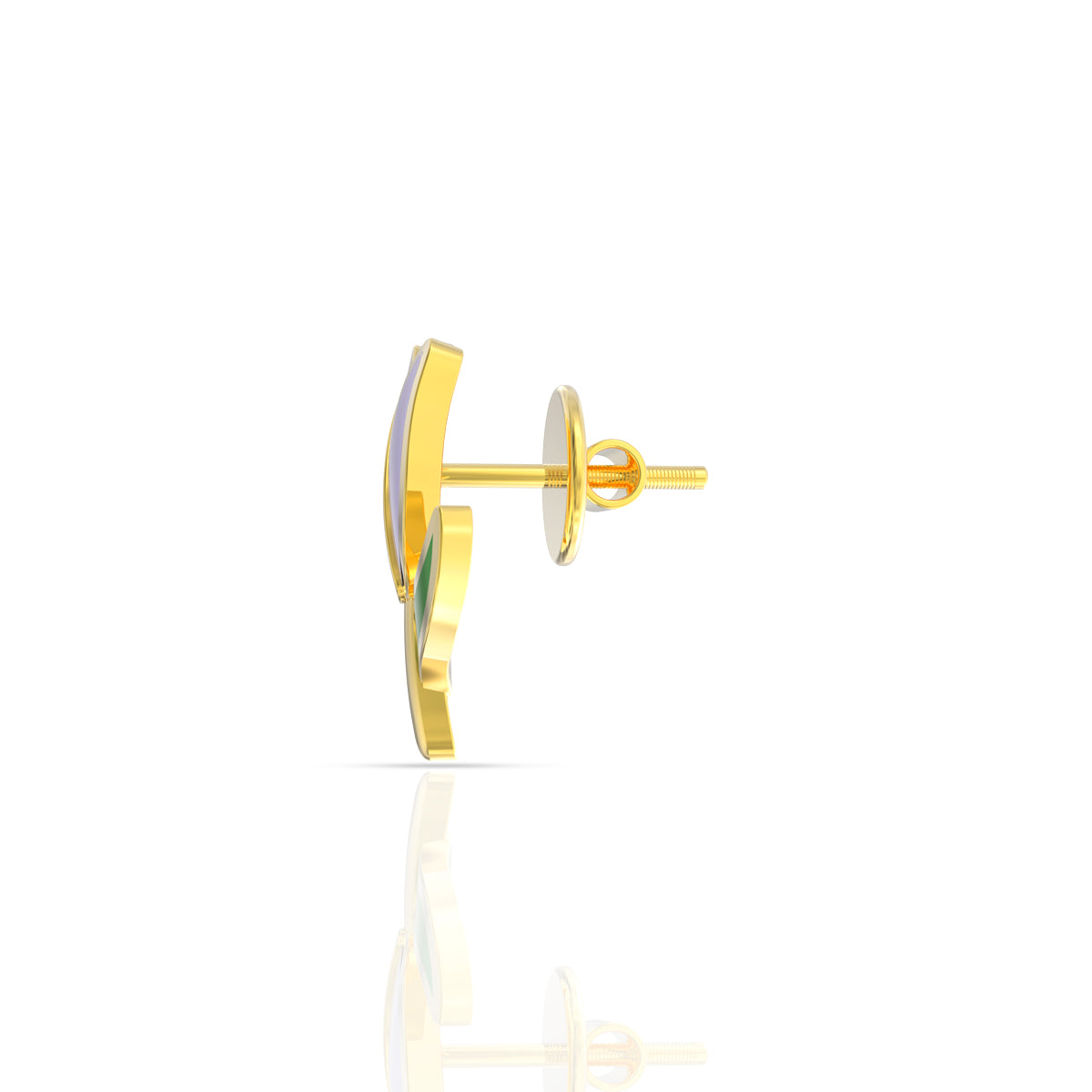 Graceful Glow Gold Tulip Earrings