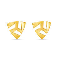 Modest and Shiny 18K Gold Studs