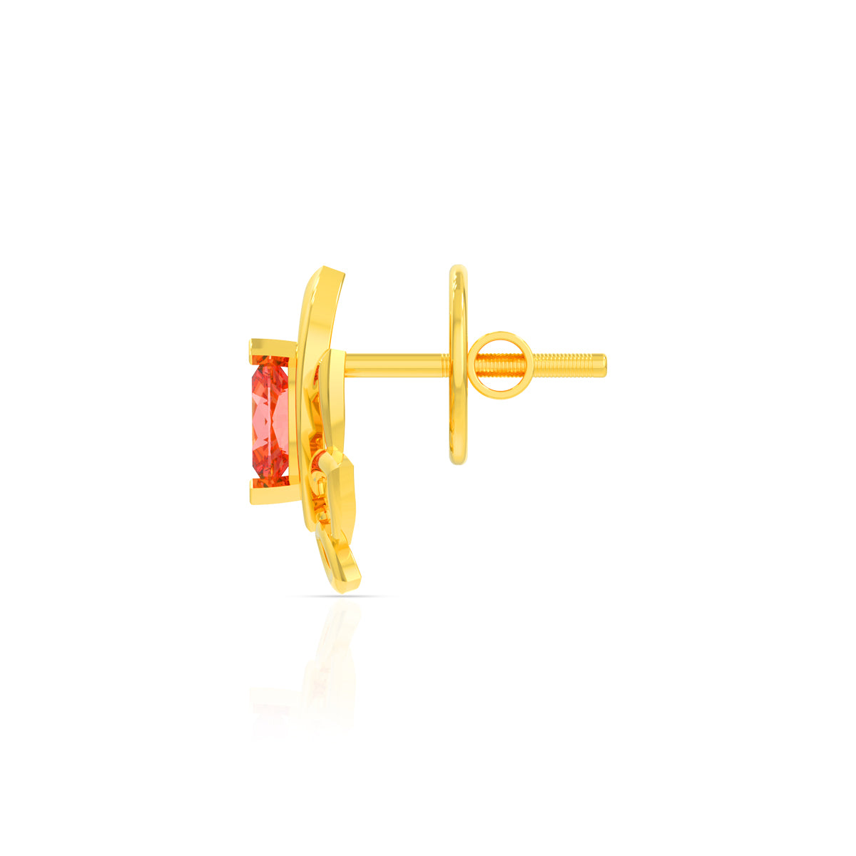 Lotus Elegance Gold Studs 18K