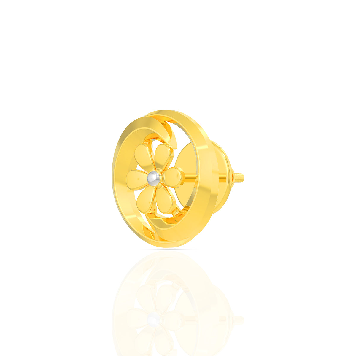 Marvel Flora Charm Gold Studs 22K