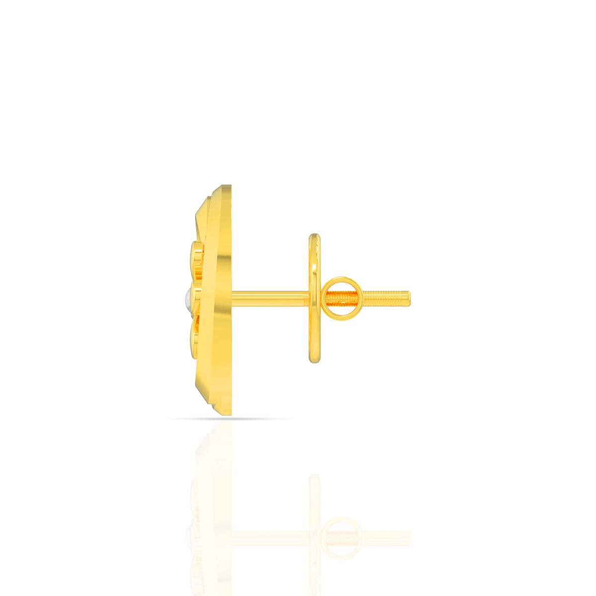 Marvel Flora Charm Gold Studs 22K