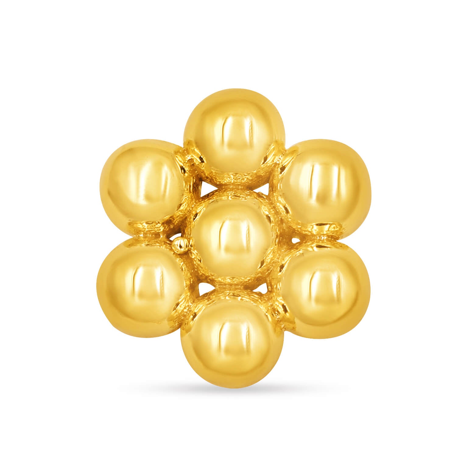 Glistening Full Bloom Glow 18K Gold Studs