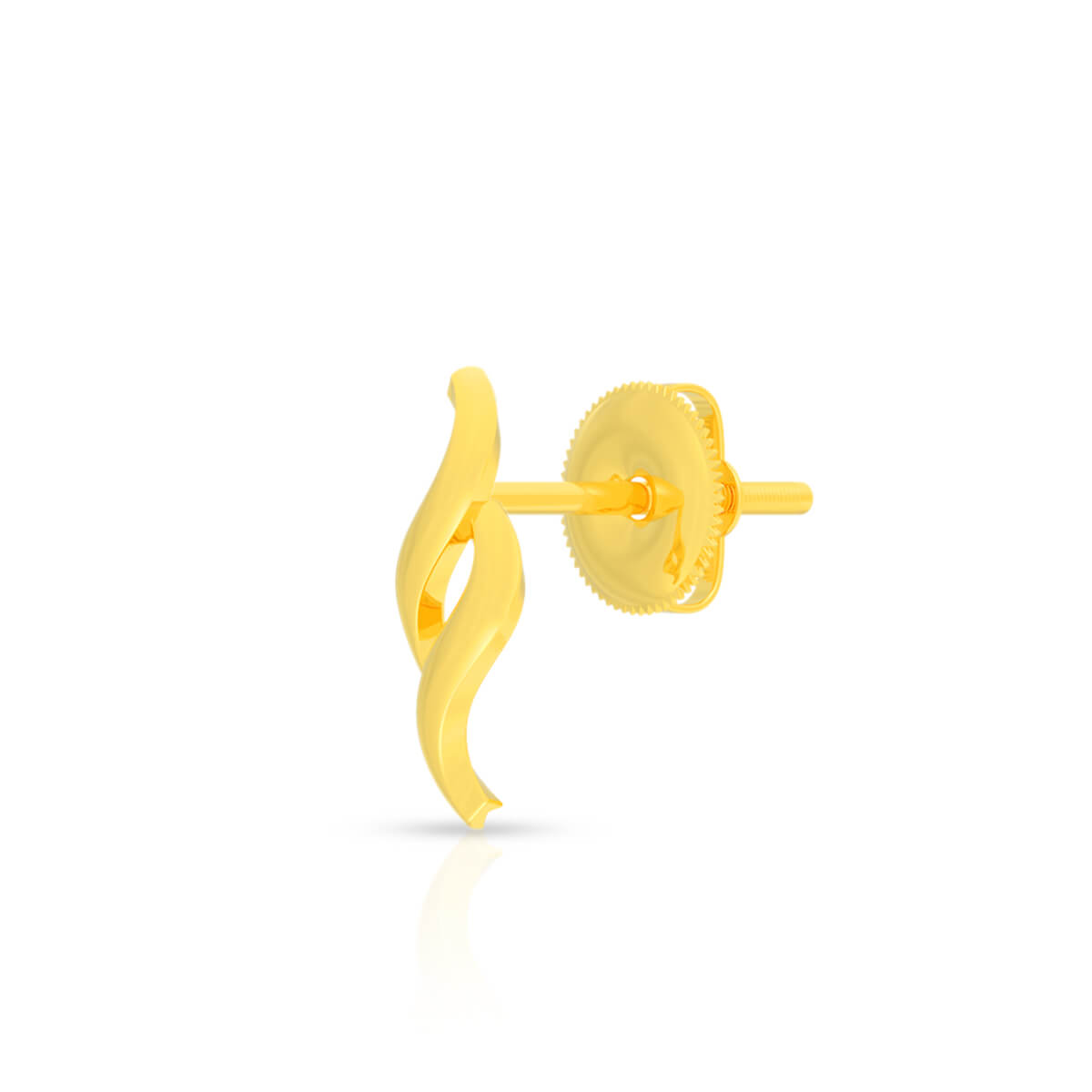 Novel Twirl 22K Gold Studs