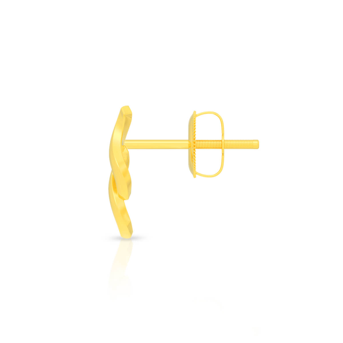 Novel Twirl 22K Gold Studs